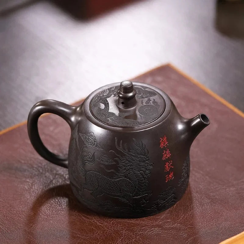 Yixing Handmade Purple Clay Teapot Household Beauty Single Pot Chinese Style Purple Clay Teapot Tea Ceremony Supplies